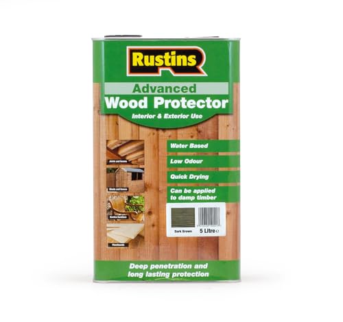 Rustins Advanced Wood Preserver Dark Brown 5L