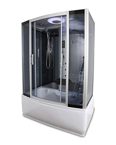 1001NOW Y9001 Rectangle Steam Shower & Tub Enclosure with Powerful Hydro Massage...