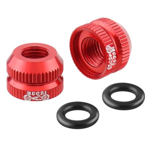 2個 自転車 真空 タイヤ バルブ ナット ロック ナット 自転車 インナー チューブ バルブ シールリング付き ロードバイク アクセサリー ナット