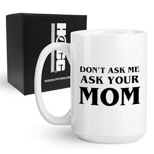 Taza de cerámica Hogg para papá 15 oz Ask Your Mom