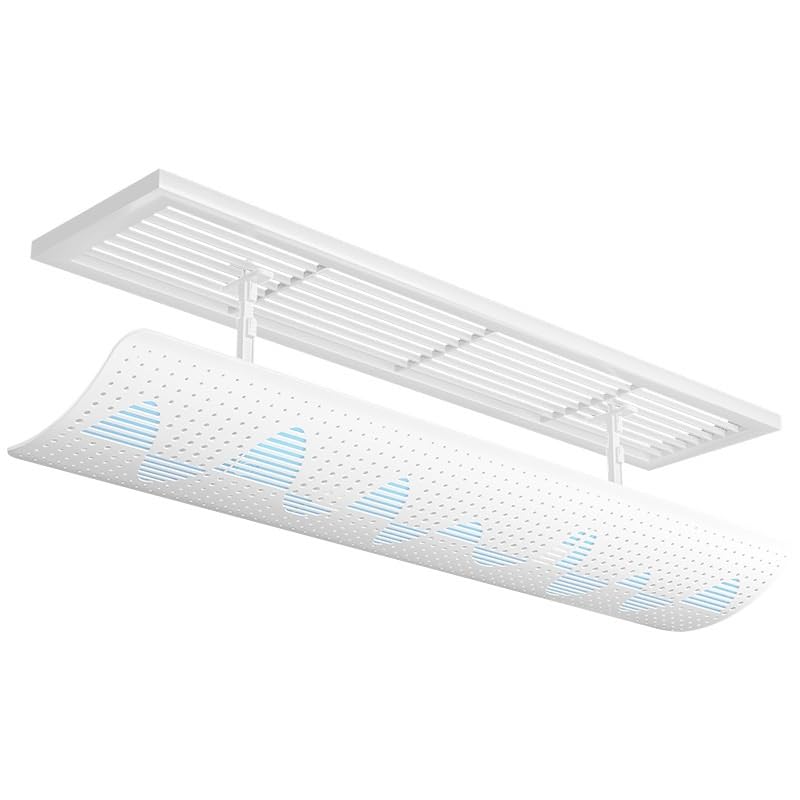 Déflecteur d'air de plafond réglable pour optimiser le flux de climatisation