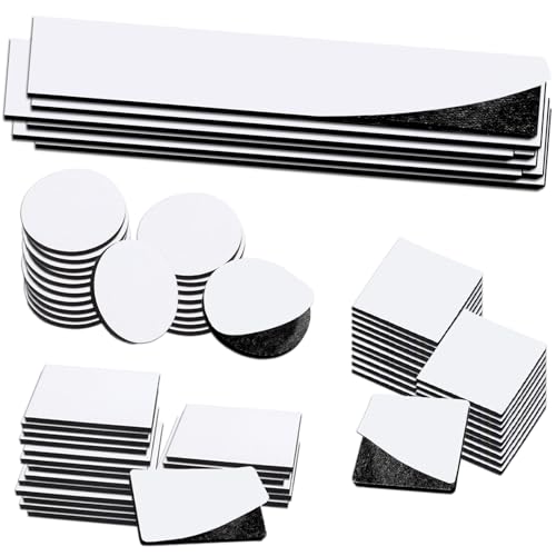 GZDAOXIA 68 Pezzi Pad Biadesivo Extra Forte multiuso,Pads Nastro Biadesivo Schiuma,Adesivi Biadesivo Extra Forte,quadrati,rotondi,cuscinetti rettangolari,per Casa,tappeti,Auto e ufficio