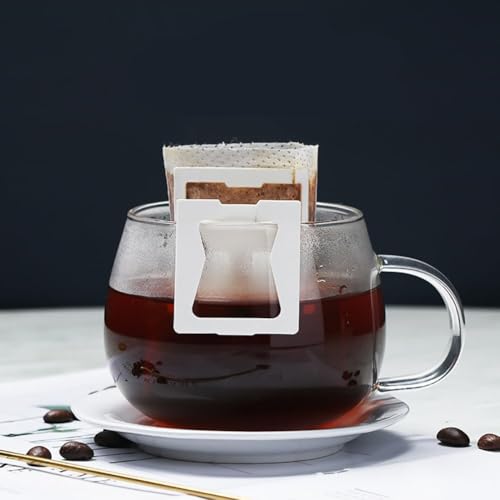 Image of LUVINA Coffee Filter Bag, Coffee Filters Paper Bag, Pour Over Coffee Filter Bag for Coffee Dripper and Drip Coffee Maker, Disposable Natural Unbleached (100, Coffee Filter Bag)
