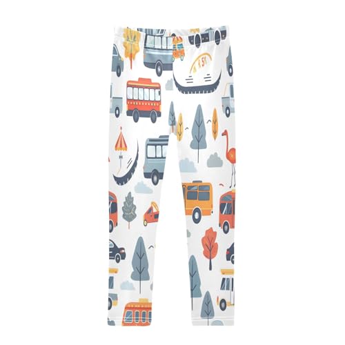 Toddler Girls Leggings Printed Yoga Pants Leggings Cars Flamingos for Kids