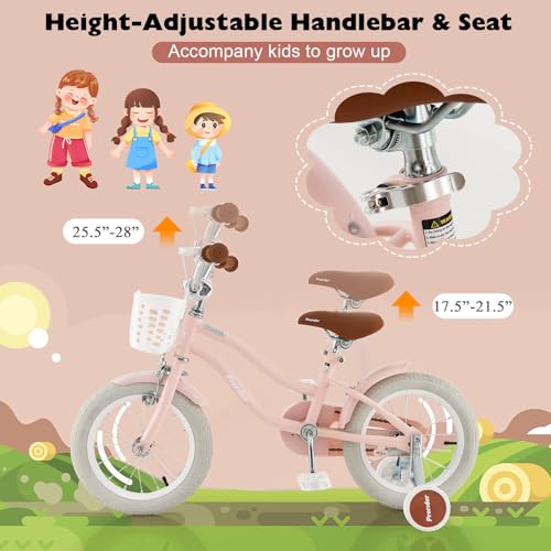 Image of BABY JOY Kids Bike, 12 14 16 18 20 Inch Boys Girls Bike w /Removable Basket
