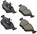 Bosch BC947 QuietCast Premium Ceramic Disc Brake Pad Set For BMW: 2001-2003 525i, 1999-2000 528i BMW 525i, 528i; Front