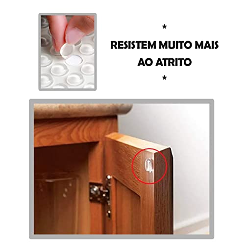 KIT 50 Protetores Anti Impacto Silicone Autoadesivo Resistente Gota Proteção Contra Batidas Riscos E