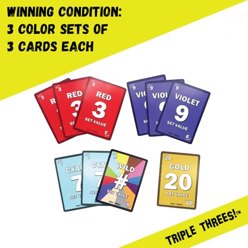 Triple Threes! (333 Launch Edition – Bring Rummy Vibes to Family Game Night! Unstoppable Game of Strategy & Surprise Twists, Fun & Easy to Learn for Kids, Travel Ready, Great Gift, 2+ Players - Image 6