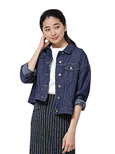 [ナチュラルビューティーベーシック] デニムジャケット ライトオンスGジャン レディース