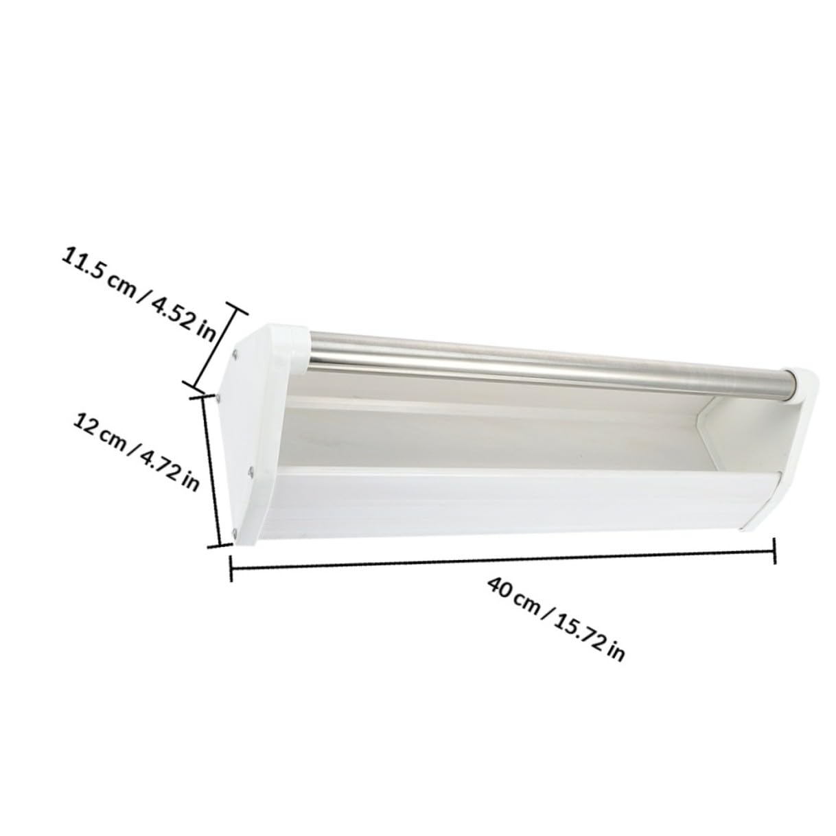 Alasum Récipient Nourriture pour Oiseaux 2 Pièces Mangeoire Plastique 40 CM pour Pigeons et Petits Animaux Adapté Jardin la Volière