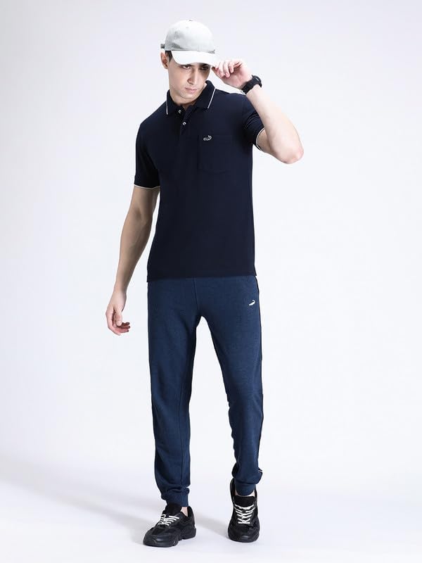 Image of CROCODILE Men Solid Polo T-Shirt | 100% Cotton | Short Sleeve | Slim Fit | Button Placket White