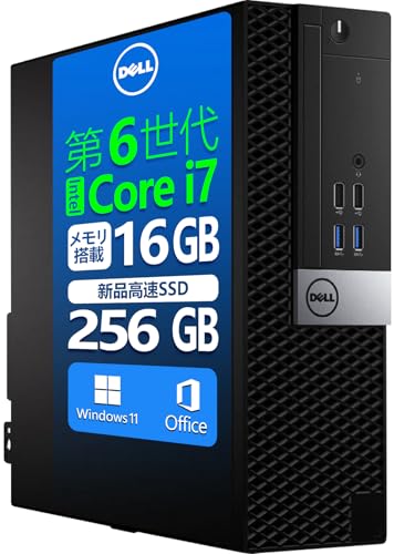 yςݕiz DEll fXNgbvp\R PC 3040/3050 SFF6 Core-i7 Windows11 MS & Office 2019 WIFI LAN \ DVD DisplayPort }`ʑΉ/ݒ/
