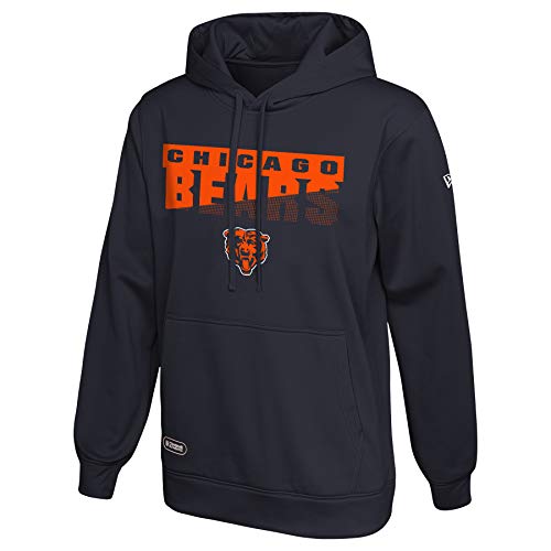 New Era NFL Mens Scoreboard Pullover Performance Hoodie Pro Football Fleece Hoodie Chicago Bears Large