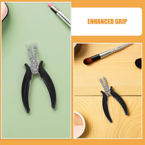 Pinces pour extensions de cheveux 2 pcs manche chromé dépose perles