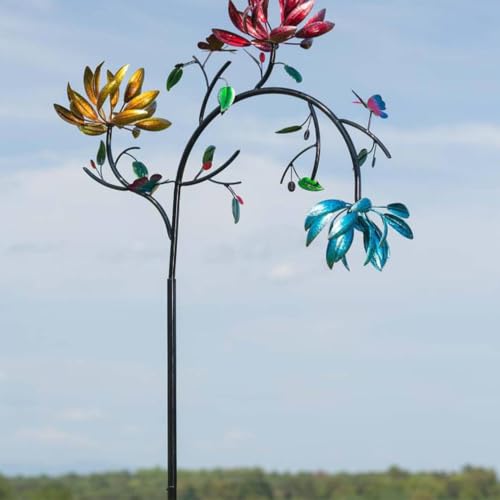Esculturas de viento para exteriores y decoración de jardín resistente 4