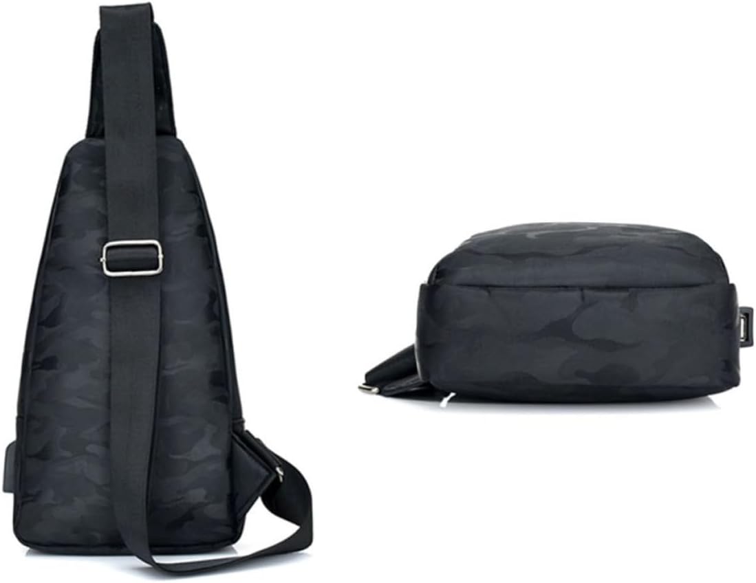 Didiseaon Men Sling Bag with USB Charging Crossbody Chest Pack Backpack