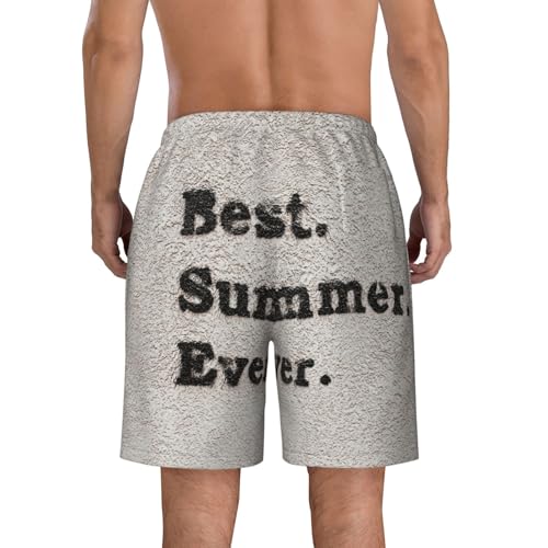 Men's Beach Shorts Best Summer Ever Mens Swim Trunks Board Shorts with Pockets Swimwear Bathing Suits4