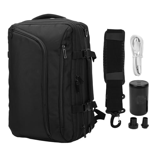 aqxreight Mochila de Viaje de Compresión Al Vacío, Mochila de Mano Expandible de 20 35 L con Tela Oxford Resistente Al Agua, para Viajes de Negocios, Viajes Universitarios, Senderismo