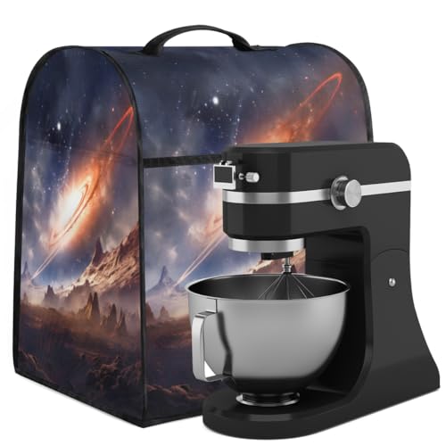 Coffee Maker Cover Starry Sky Universe Kitchen Appliance Covers Small Appliance Covers Blender Cover Juicer Cover Dust Covers for Kitchen Appliances with Top Handle and Pockets,Washable,B667