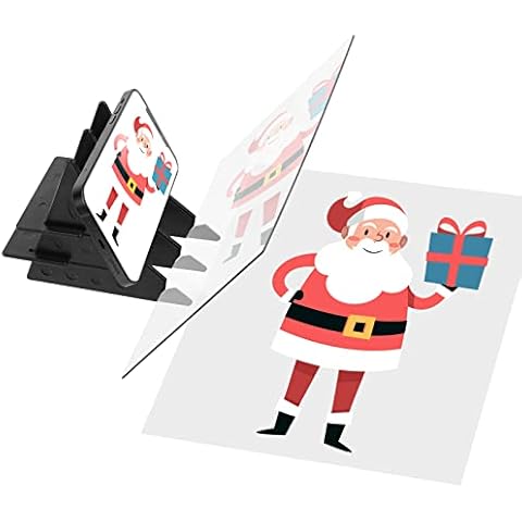 REAQUE Optisches Zeichenbrett 2 Sätze, Zeichenprojektor für Kinder, DIY Drawing Tracing Pad Optisches Zeichenprojektor Artifact Sketching Kit für Anfänger, 20 x 13.5 cm Cover