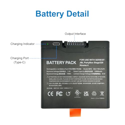 Batterie de rechange JBL PartyBox Stage 320 Xtreme 4 7,4 V - 3
