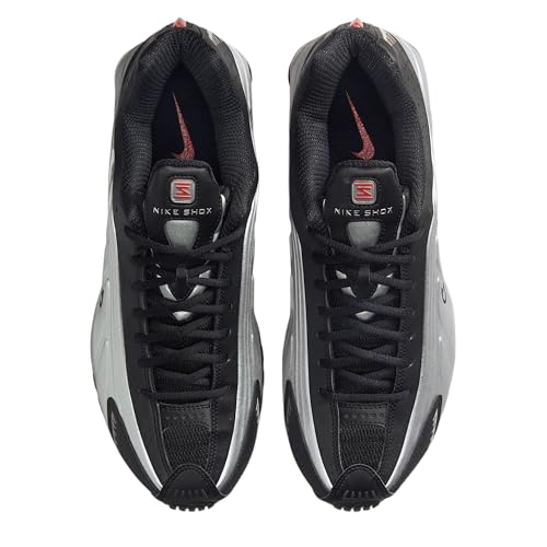 Metallic Silver & Black Nike Shox R4 with Picante Red & Metallic Silver Accents by Nike3