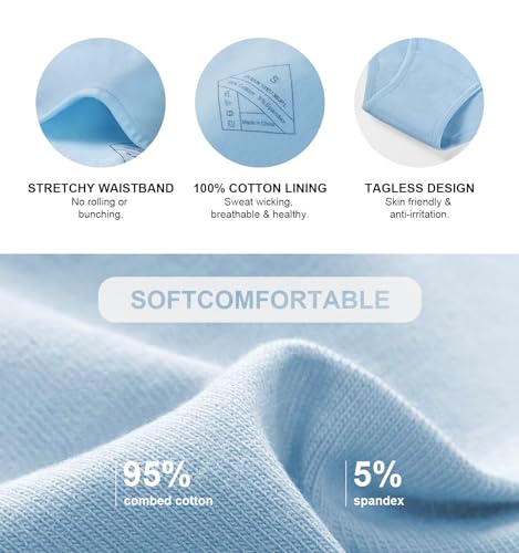 Image of coskefy Womens Underwear Cotton Hipster Panties Soft Stretch Ladies Cheeky Bikini Briefs 4 Pack