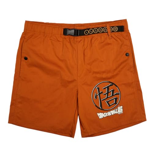 Dragon Ball Super: Super Hero Kanji Symbol Men's Orange Lounge Shorts