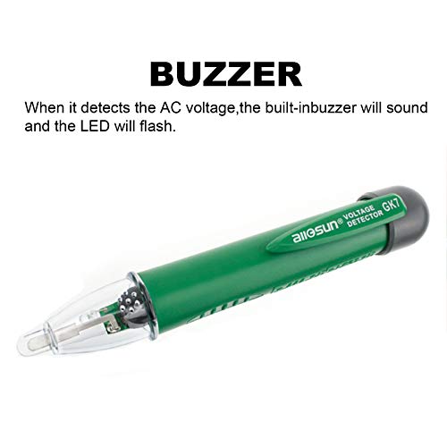 Allosun Gk7 Non-Contact Voltage Tester 70-1000V, Green #TOP4