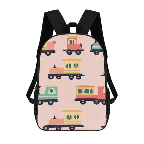 Colorful Locomotive Train Unisex Backpack 17