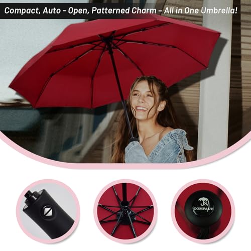 SY COMPACT Windproof Automatic Travel Umbrella - Durable Design - Image 5