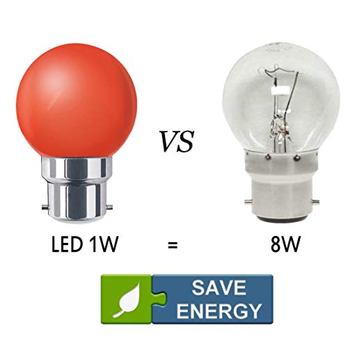 10 pezzi lampadina a sfera a LED 1 W B22 ampadina