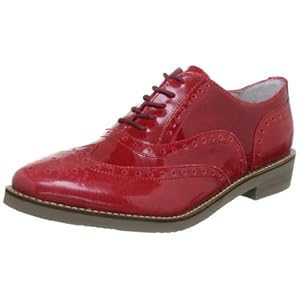 JETTE Dandy 4030001039 dames veterschoenen, Rood Licht Rood 301, 40.5 EU