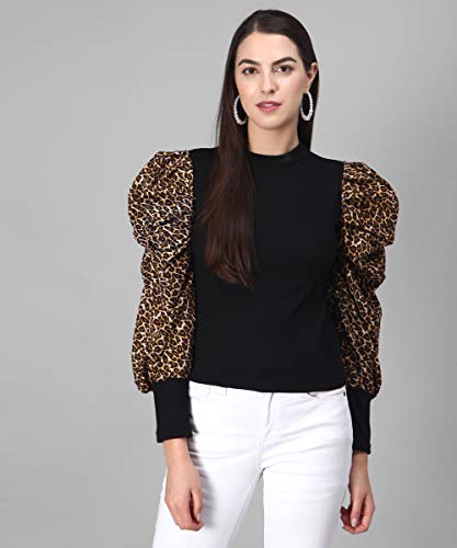 Image of FUNDAY FASHION Women's Regular Fit Cotton Full Sleeves Flurred top
