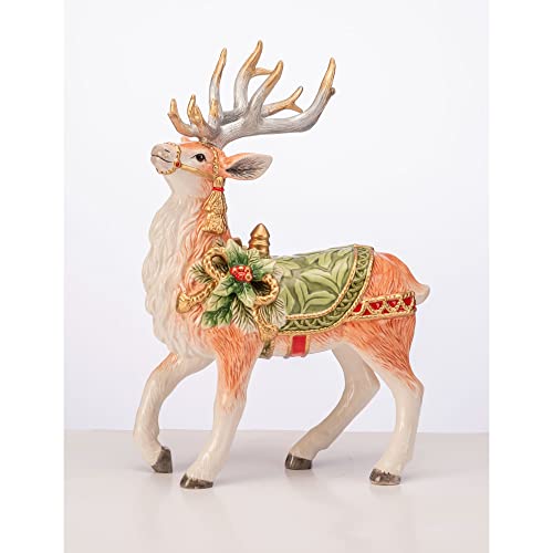 Fitz & Floyd - Figur Rentier aus Porzellan Weihnachten H 32 cm 1022007 Cover
