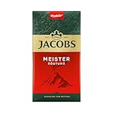 Jacobs Filterkaffee Meisterröstung, dunkle Röstung, Kaffee gemahlen, geröstet in Deutschland...