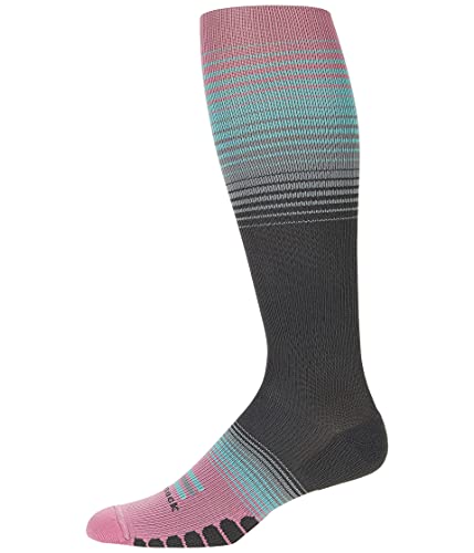 Eurosock® Graduated Compression Multi Stripe OTC – Medical Compression Socks – Knee Length – Medium Weight
