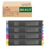WATEDZ Sharp用 MX-61JT 大容量 MX-61JT-BA MX-61JT-CA MX-61JT-MA MX-61JT-YA 4色セット(ブラック シアン マゼンタ イエロー) 互換 トナーカートリッジ 国際規格ISO9001認証工場生産 対応機種：MX 2630FN 2631 2650FN 2661 3150FN 3161 3630FN 3631 3650FN 3661