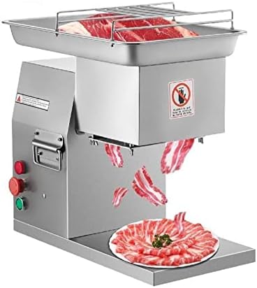 250Kg/H Electric Meat Slicer Stainless Steel 3mm Blades Meat Cutter Grinder Machine Auto Kitchen Home Appliance Commercial