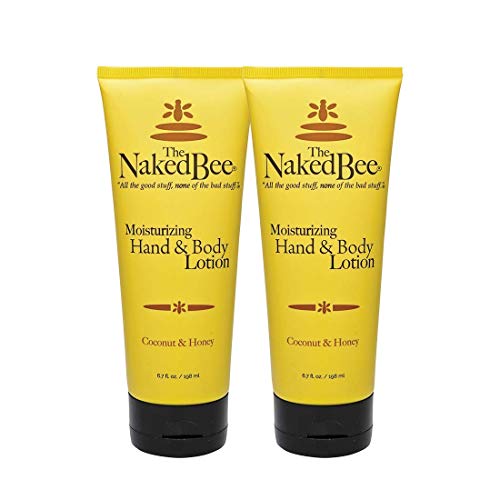 The Naked Bee Coconut & Honey Moisturizing Hand & Body Lotion 6.7Oz + Natural Lip Colo - Lotus Flower, Heather Rose, Ginger Berry, Apricot Lily And Plum Orchid #TOP1