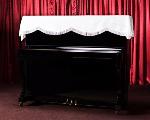 Clairevoire Upright Piano Top Cover [Oxford Blue] | Double layered with inner lining | Protects against dust and scratches | Suitable for all vertical upright pianos | 200x70cm image 4