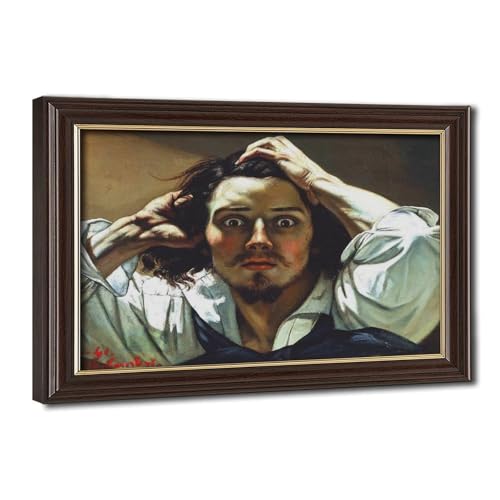 Toile Courbet Le Désespéré 50x75 cm | Tableau de maître d'exception pour bureau