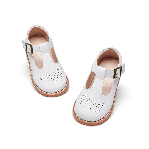 Image of Kiderence Toddler Girl Mary Jane School Uniform Dress Shoes Oxford Flats