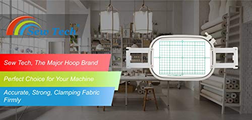Image of Sew Tech Embroidery Hoop for Brother, 5x7in 130x180mm PRH180 Machine Frame | Fits PR680W PR1060W PR670E PR1055X PR1050X PR600 PR650E PR655 PR1000E PRS100 VR Brother; Baby Lock Array Venture 2 Alliance