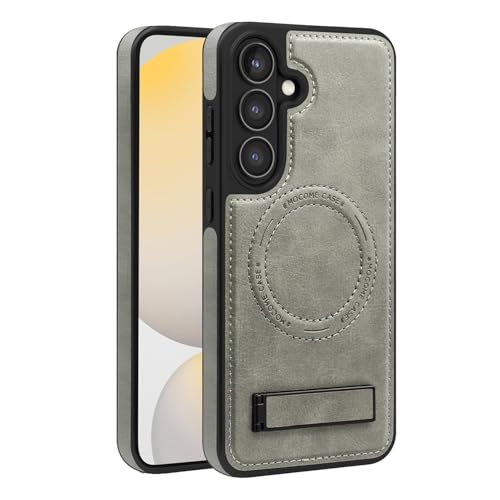 Image of Lunivop for Samsung Galaxy S24 FE Case 6.7 inch PU Leather Gray