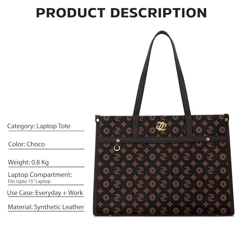 Image of Lavie Signature Women's Kentucky Colourblock Tote Laptop Bag | Tote Laptop Bag for Work | Ladies Purse | Stylish Shoulder Bag | Gift for Women