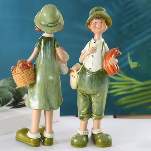 Cadeau maison art résine de haute qualité, statuette décorative élégante pour bureau - 7