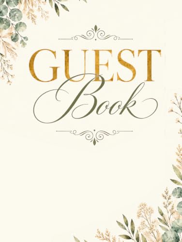 Visitor Guest Book: Hardcover Guest Sign In Book for Visitors, Reception, Business, Home & Special Events image 2