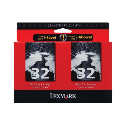 Lexmark 18C0533 Ink Cartridge, 2/Pack, Black - in Retail Packaging