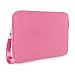 Lavievert Soft Neoprene(Water Resistance) Sleeve Simple Elegant Bag (Easy to Open & Close) for Apple 13" Macbook Air / Macbook Pro / Macbook Pro Retina and Most Popular 13-13.3 Inch Laptop - Pink